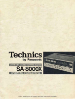 Technics - SA-8000X - Owners manual 